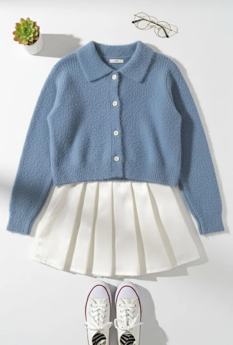 Sweater Bulu Super Premium Denim Wanita photo 1