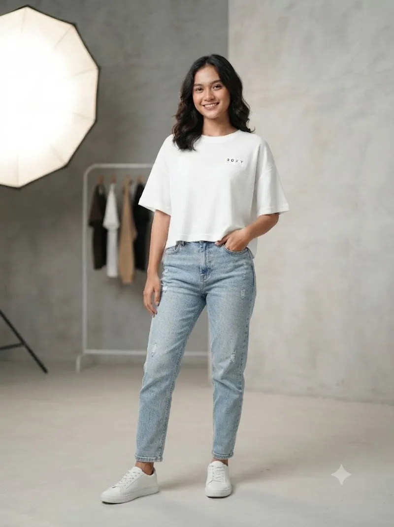 Kaos pendek jeryes putih photo 1