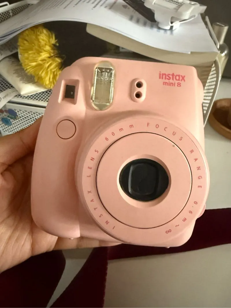 Polaroid pink photo 1