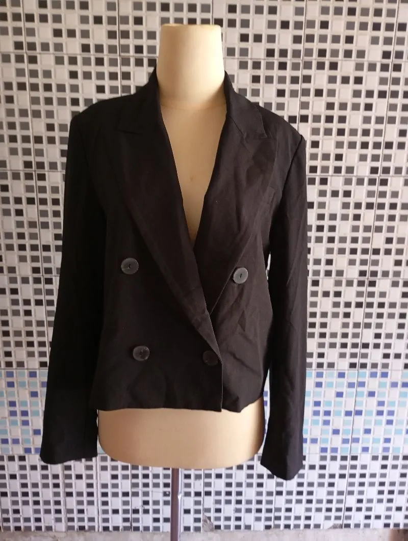 Blazer crop hitam brand ATG photo 1