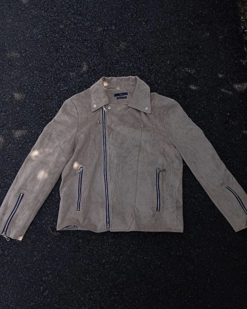 jacket zipper bikker suede unisex photo 1