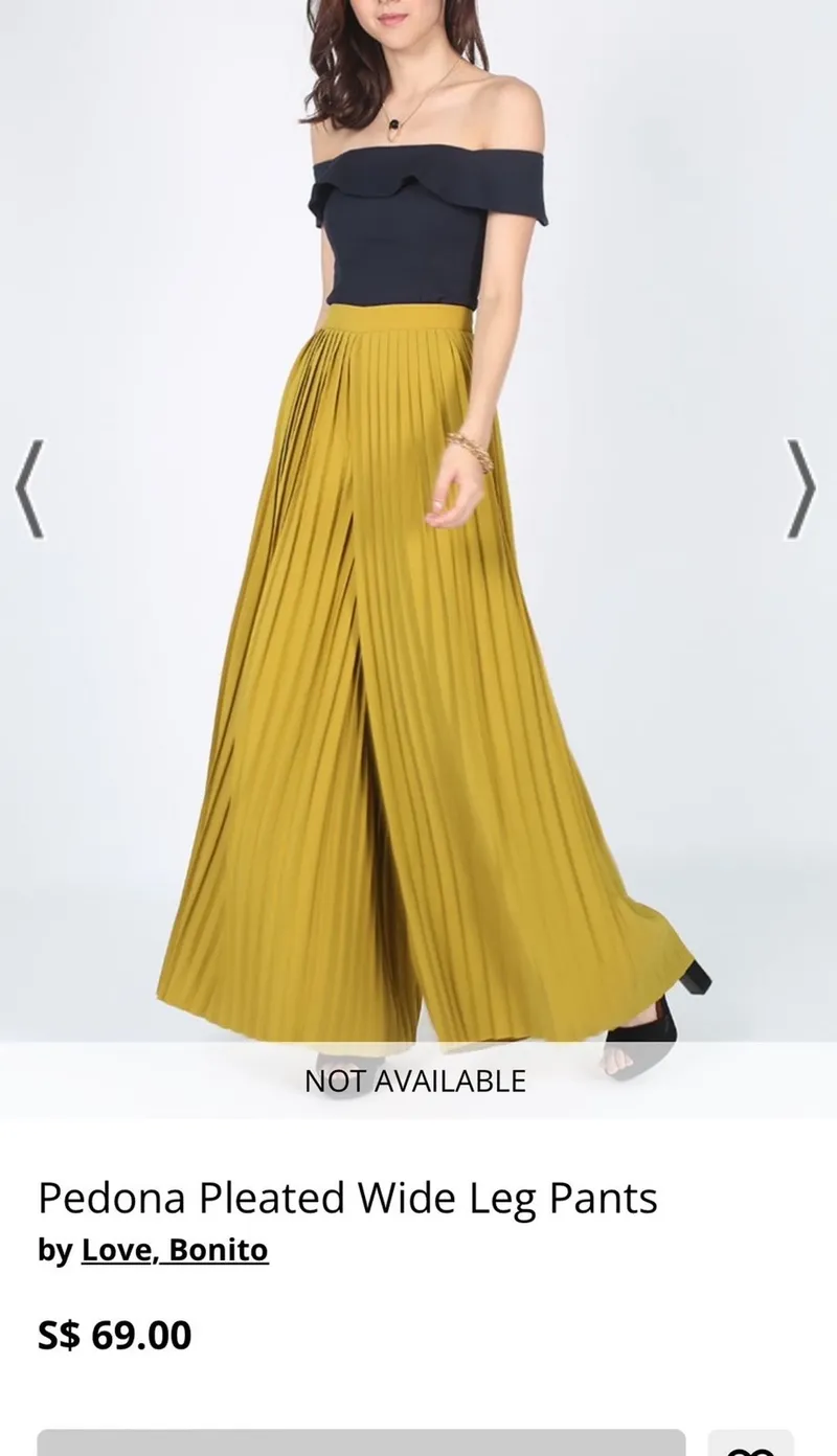Love Bonito Minimalist Flare pants Wanita orange yellow photo 1