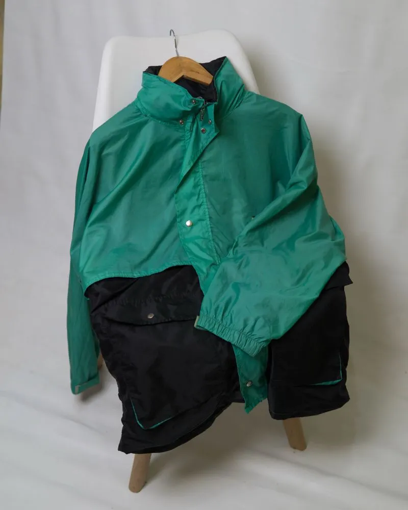 Jacket Rain Fair Green Black photo 1