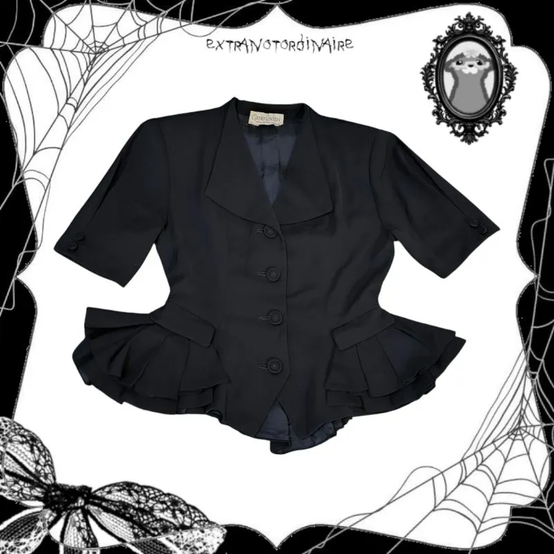 Genet Vivien Goth Lolita Blouse Wanita black photo 1