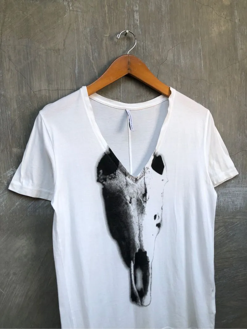 Black Barrett by Neil Barrett V Neck T-shirt - Preloved