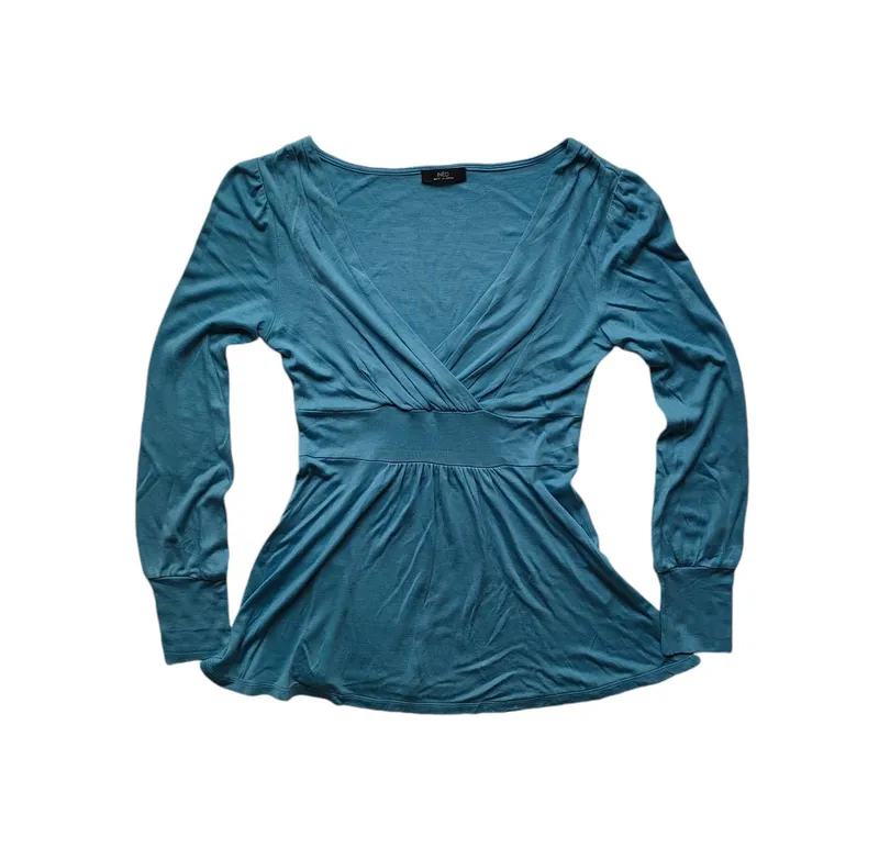 INED Minimalist Blouse Wanita blue photo 1