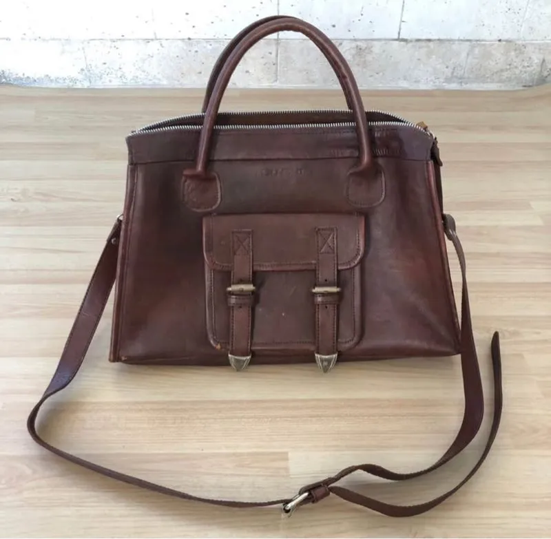 PRELOVED Tas Kulit Coklat photo 1