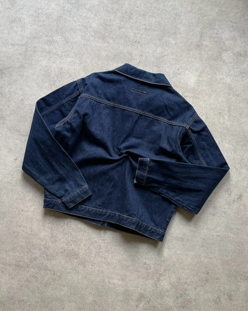 Standard Market Type Blue Indigo Denim Jacket Jeans Raw Preloved