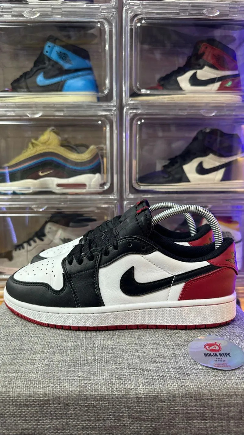 AIR JORDAN 1 RETRO OG LOW BLACK TOE , AIR JORDAN 1 LOW BLACK photo 1