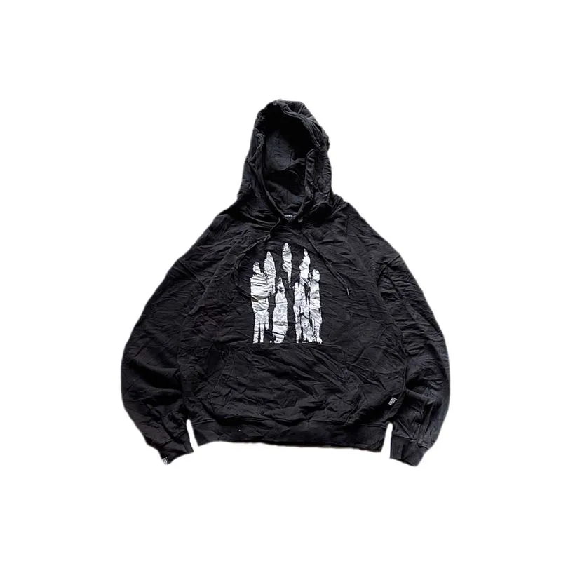 NOTABENERD Korean Brand Printed Black Heavy Pullover Hooded photo 1