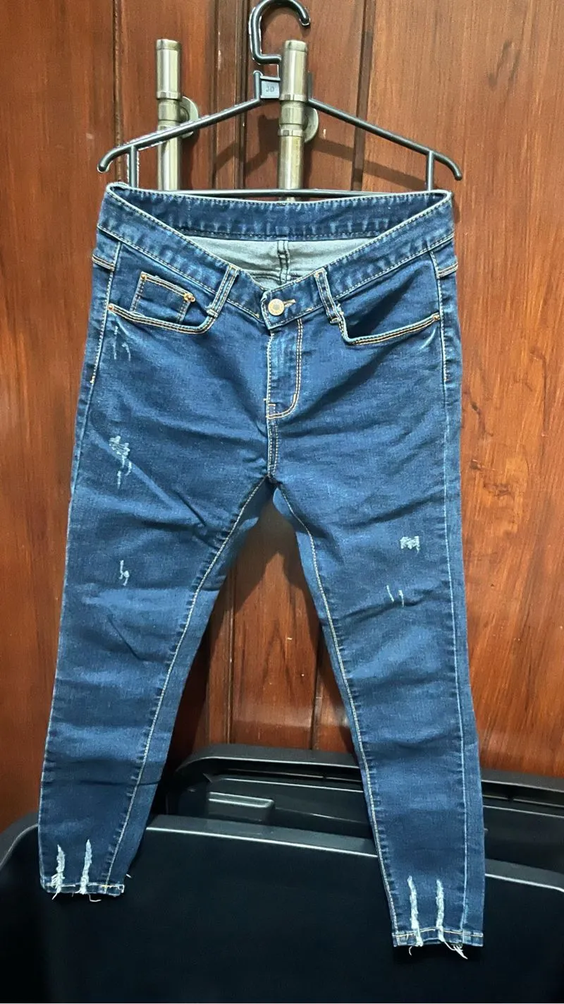 ripped jeans navy photo 1