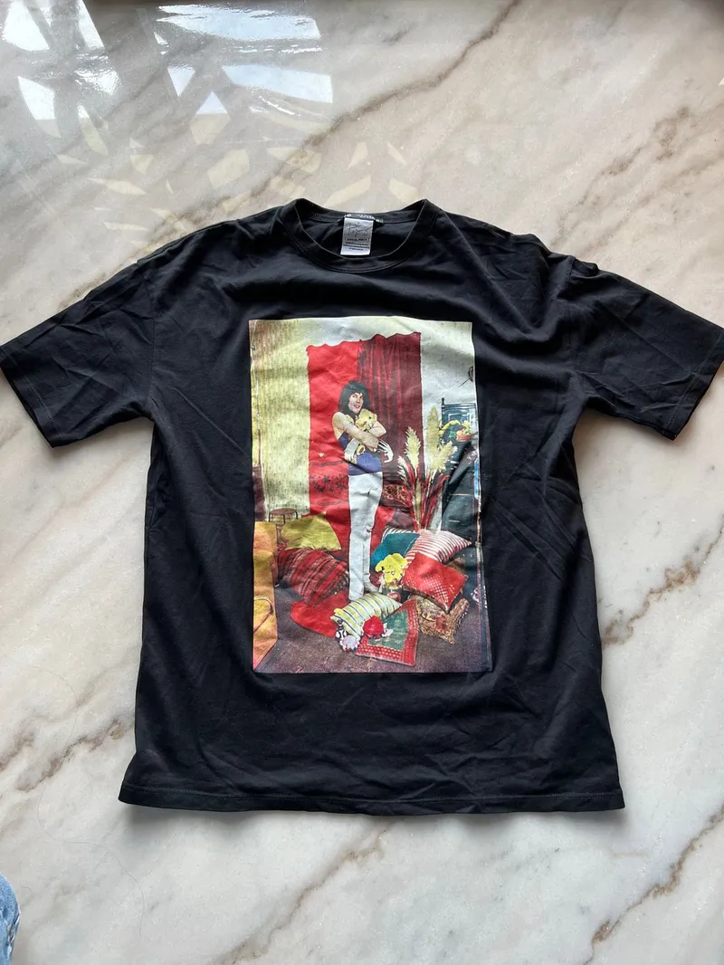 ZARA Indie Casual T-shirt Wanita black photo 1