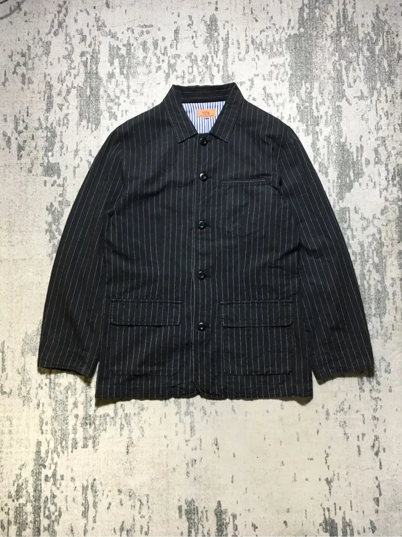 Vtg Azito Garments Chore Blazzer Hickory Jacket photo 1