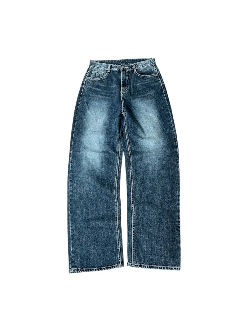 blue wash baggy jeans  photo 1