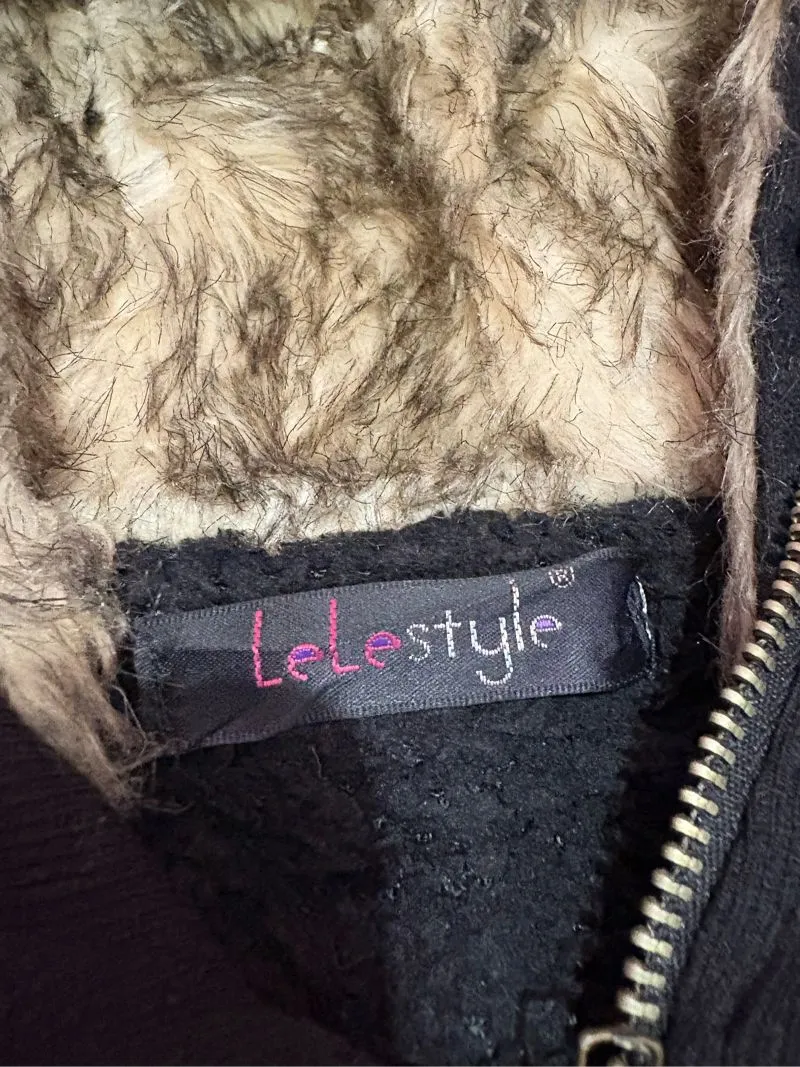 Vintage LGB style japanese fur zip hoddie photo 1