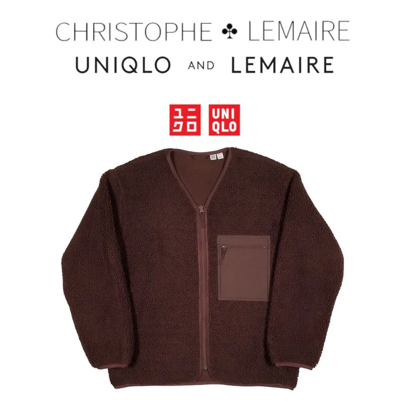 LEMAIRE Streetwear Casual Fleece Pria brown photo 1
