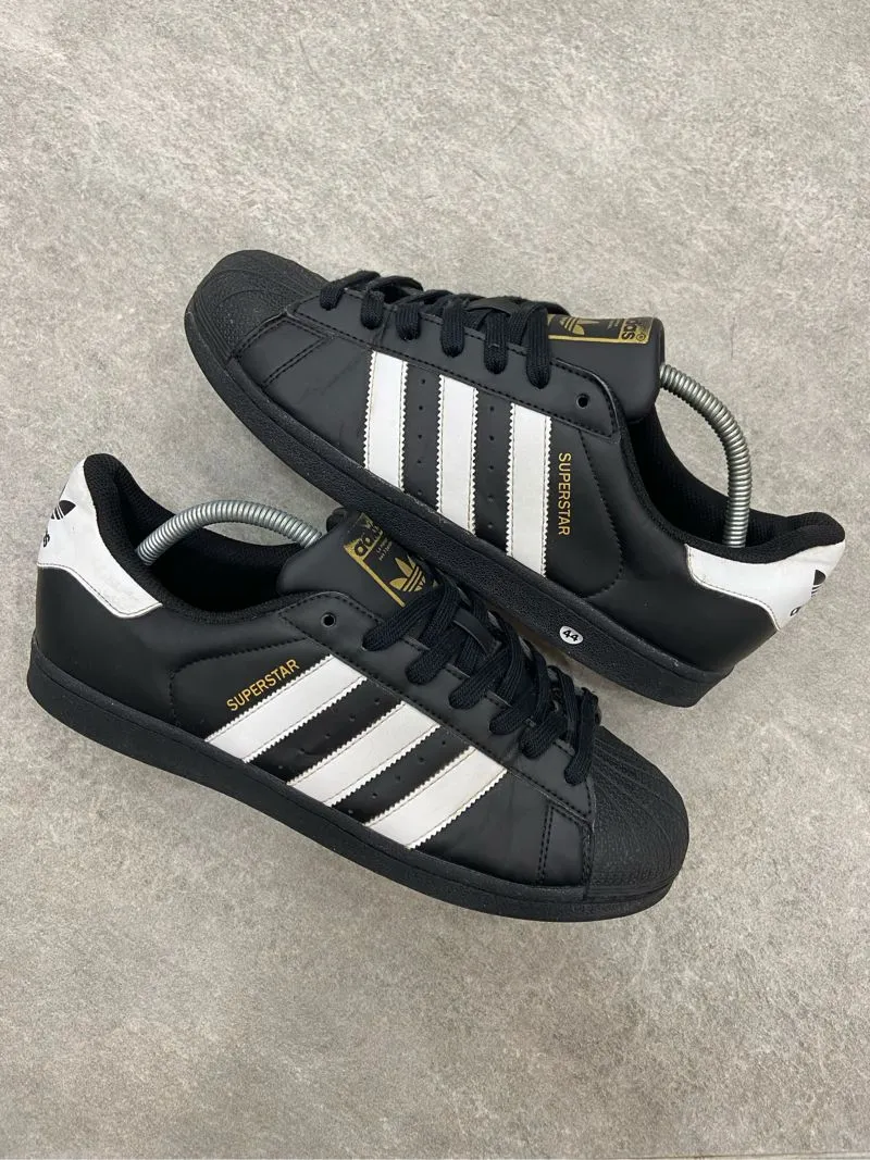 Adidas Superstar Black White Leather photo 1