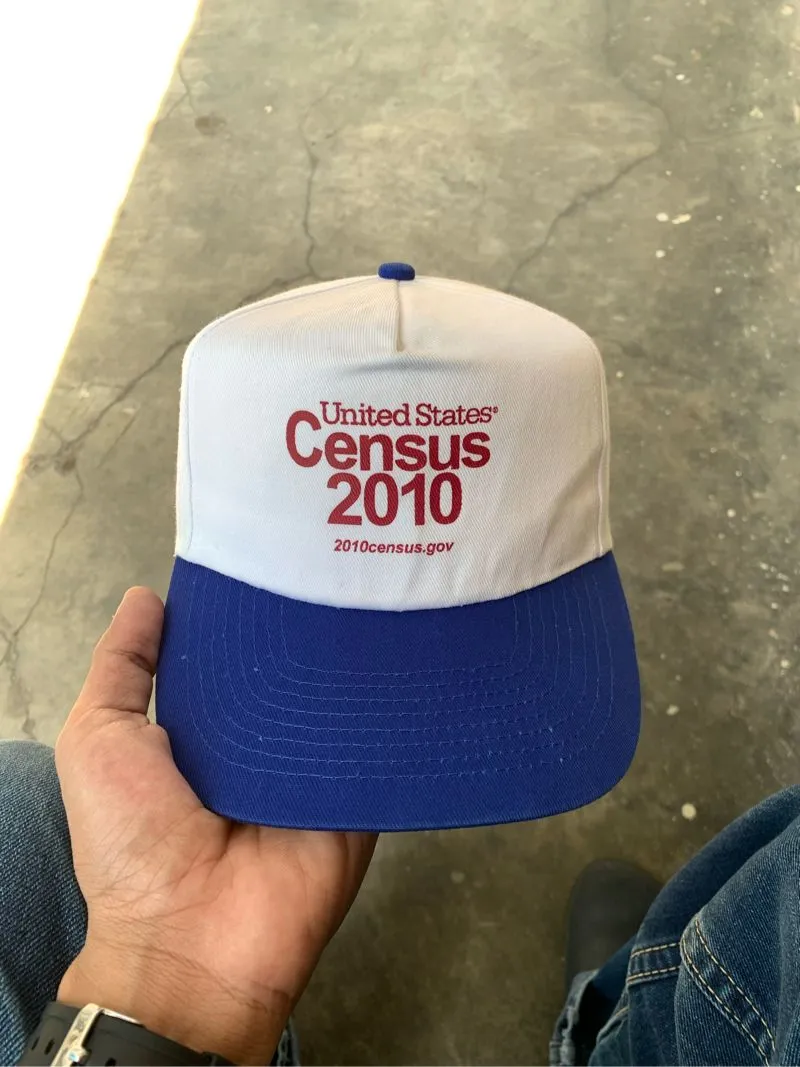Twotone Hat Census 2010 blue - Topi dua warna photo 1