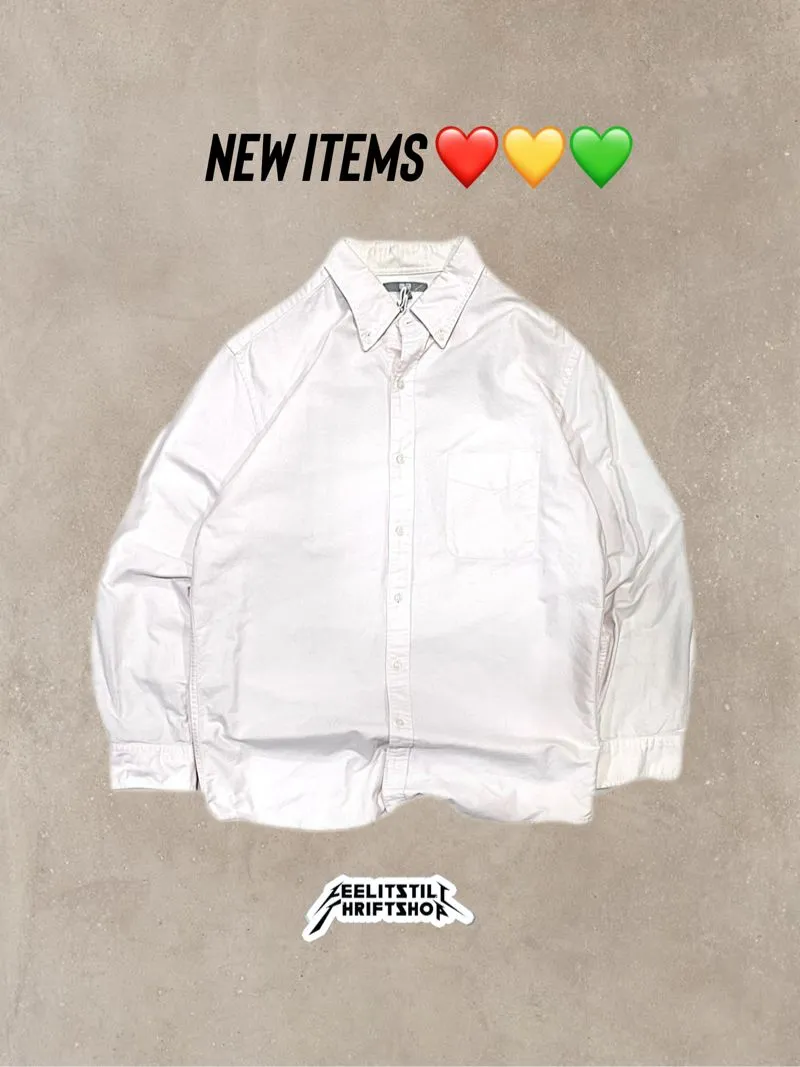 Uniqlo Grunge Indie Casual shirt Pria white photo 1
