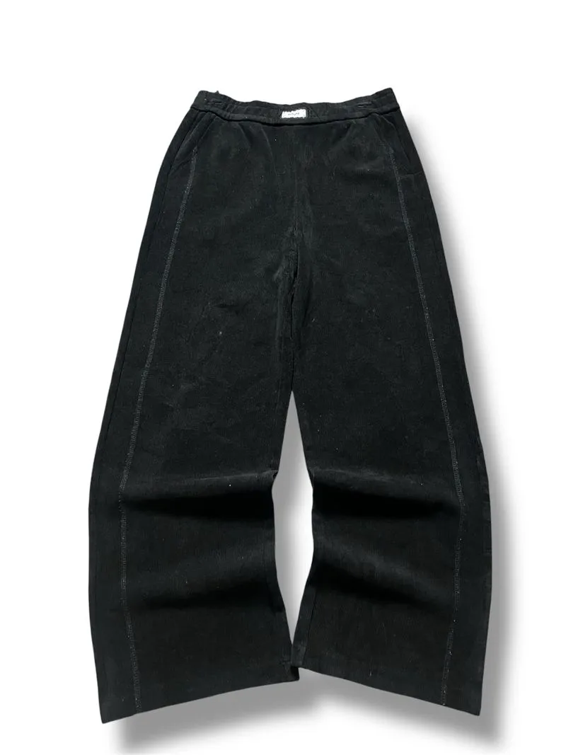Corduroy pants full black photo 1