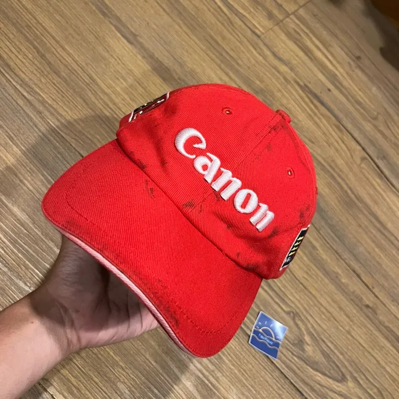 Vintage Canon Red Embroidered Caps photo 1