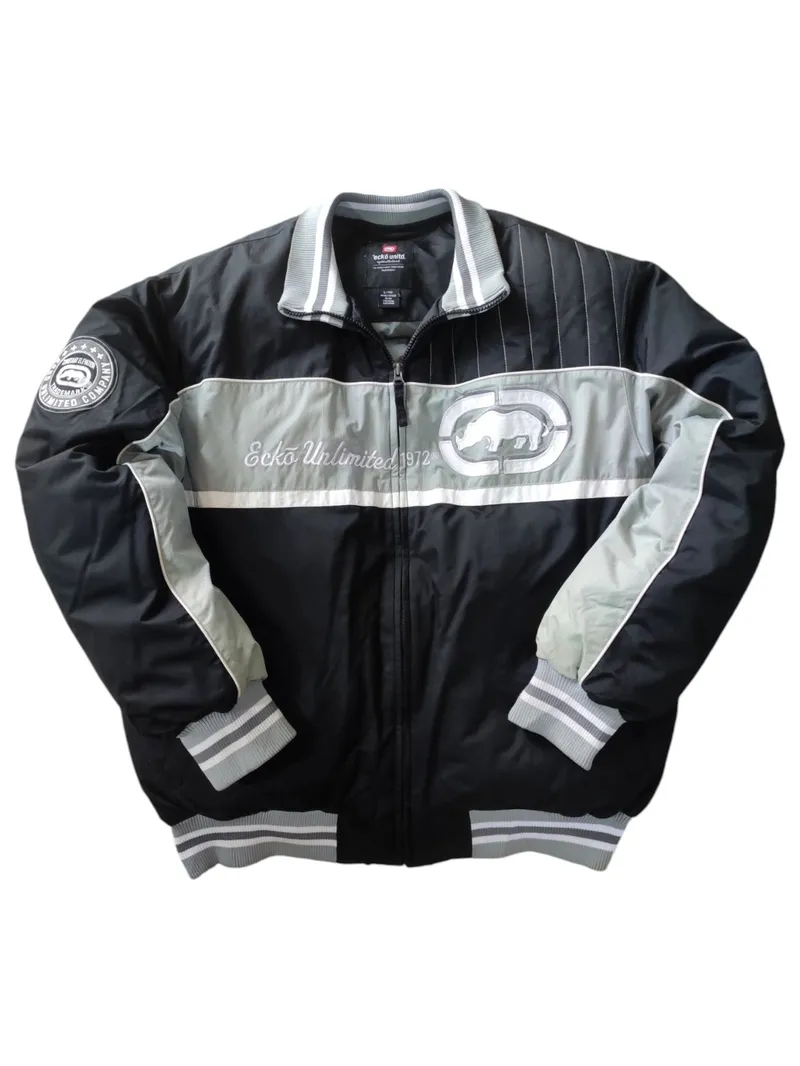 ECKO UNLTD Streetwear Y2K Bomber jacket Pria multicolor