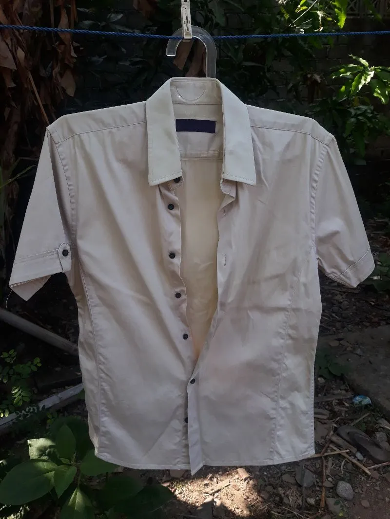 NEGO SEJADINYA the executive kemeja lengan pendek warna krem photo 1