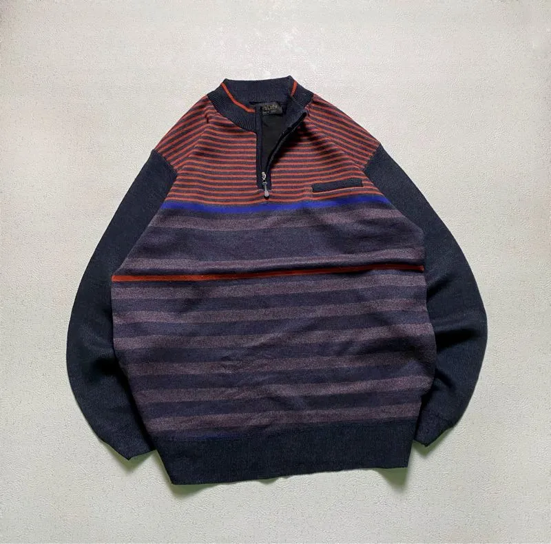 HALFZIP SALUR KNIT SWEATER photo 1