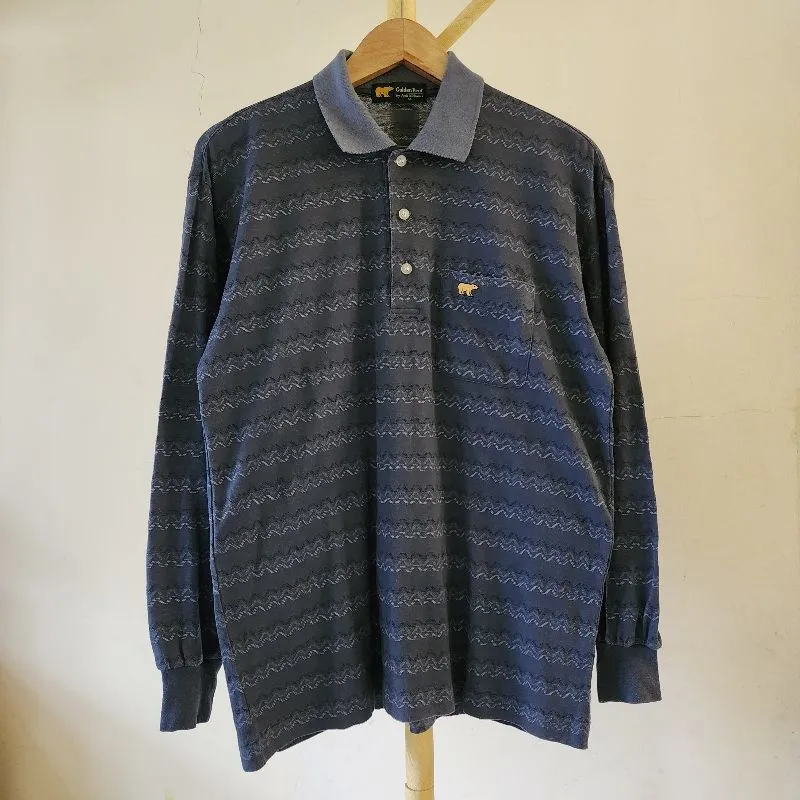 Longsleeve collar shirt - Golden Bear (unisex) - no defect photo 1