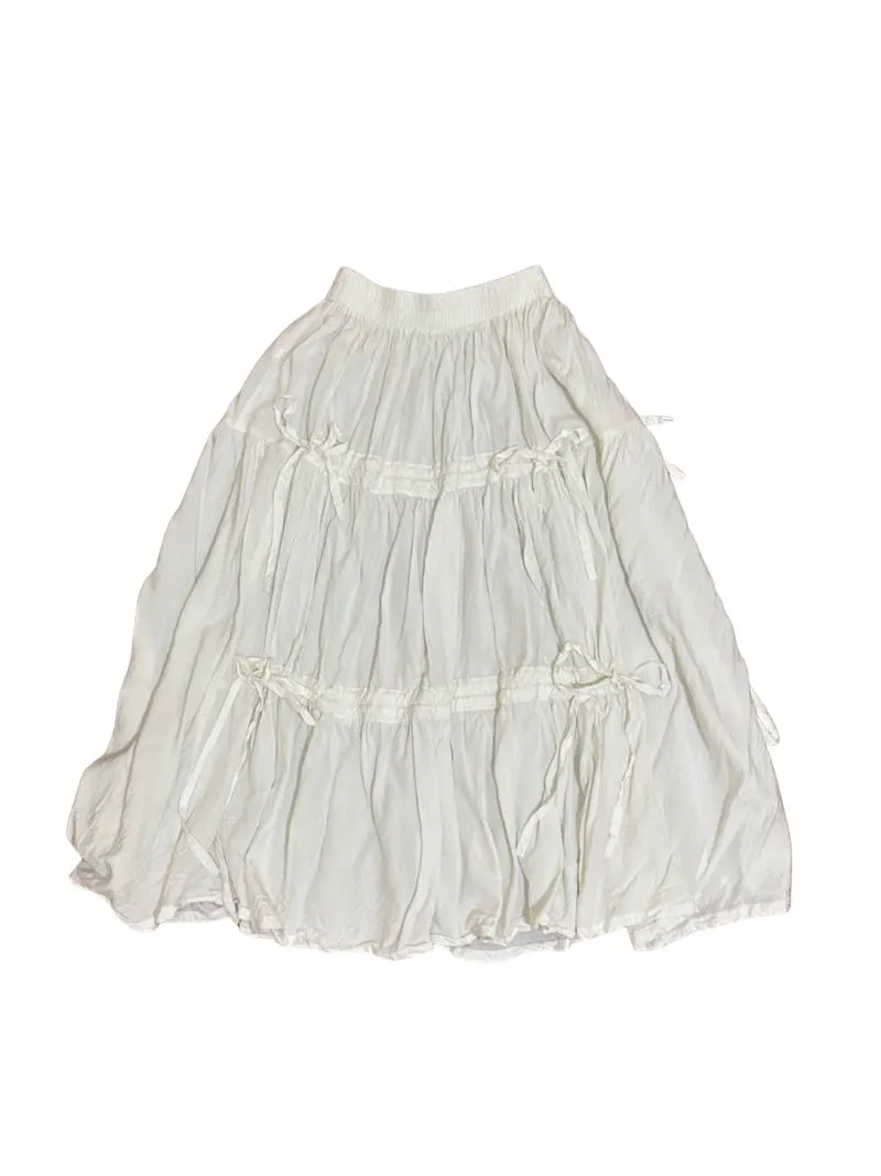 Amora White skirt ribbon photo 1