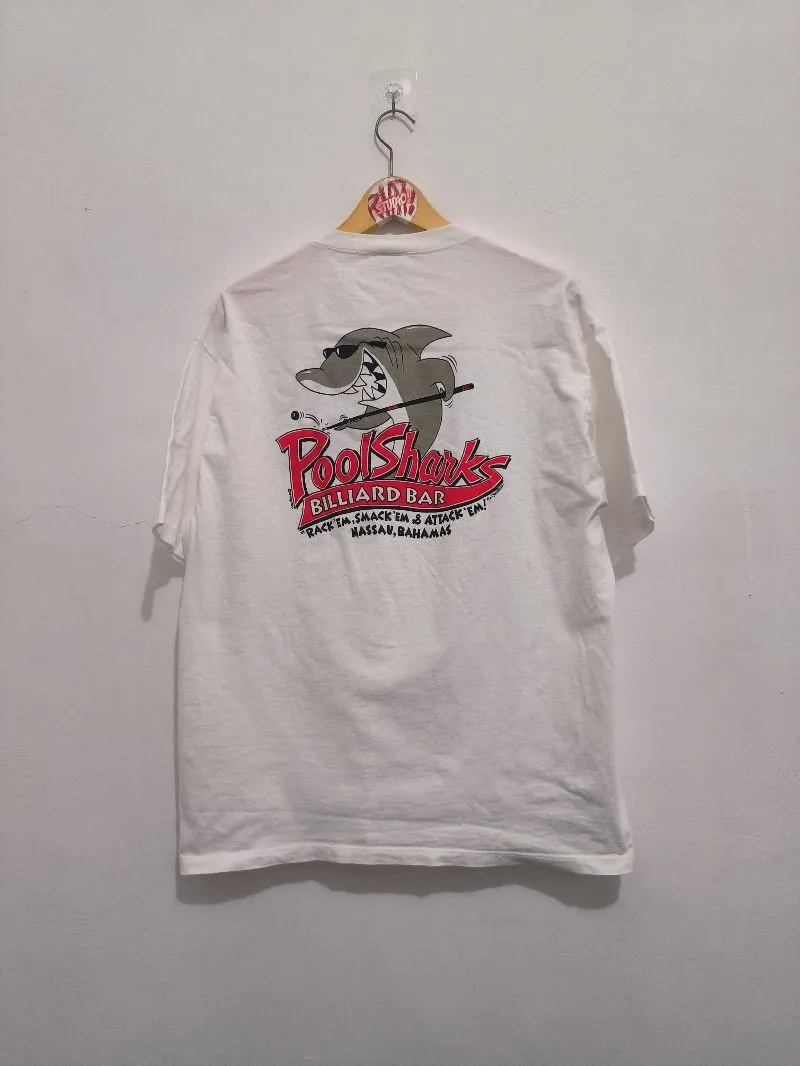 KAOS TSHIRT VINTAGE CRAZY SHIRTS POOL SHARK BILLIARD BAR photo 1
