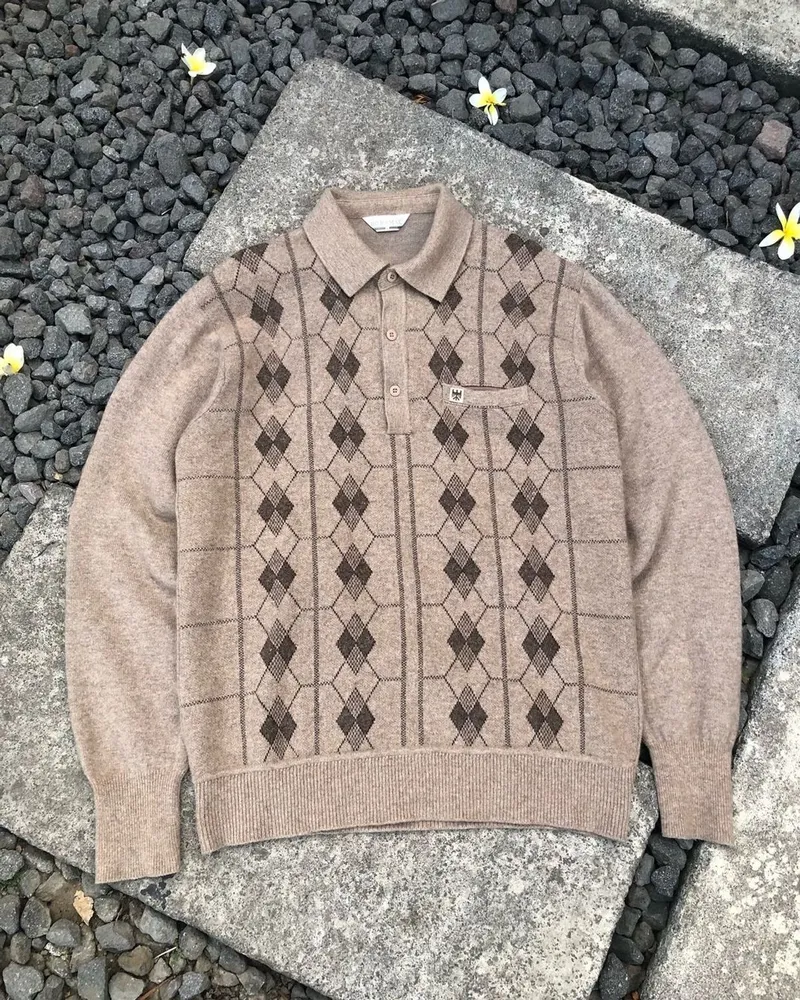Sportswear Casual Sweater Pria tan brown photo 1