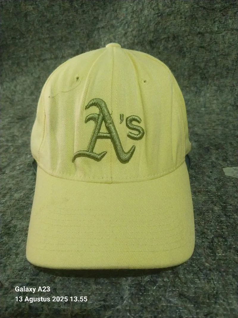 Topi basebal build up mlb oakland athletics photo 1