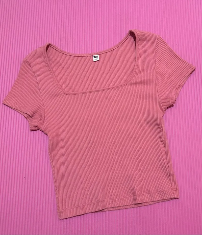 Top pressbody uniqlo pink photo 1