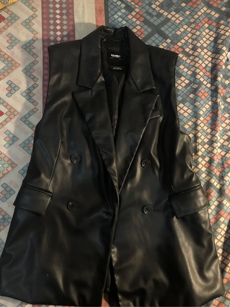 Jaket Leather Vest Pull n Bear photo 1