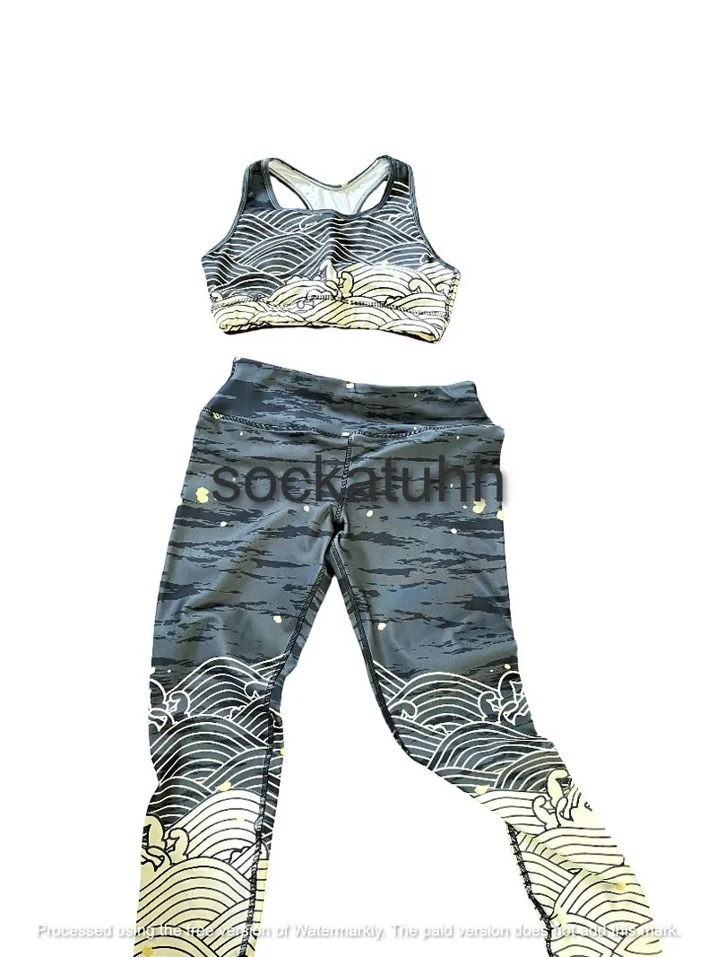AUM Black Wavecloud – Sport Bra & Leggining (Size M) photo 1