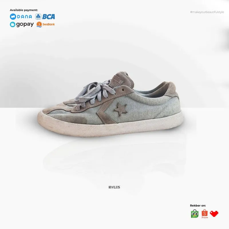 Sepatu Converse Breakpoint Ox Blue Granite Denim Leather 42 photo 1