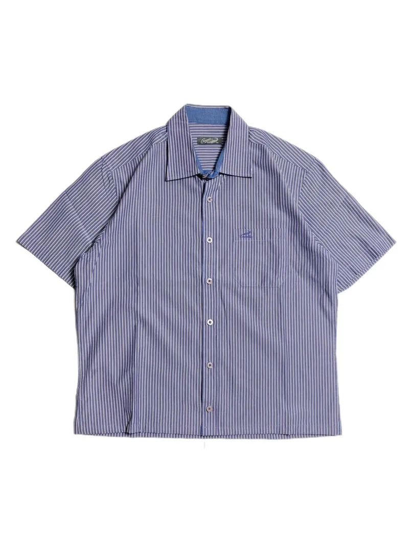 Crocodile Streetwear Vintage Casual shirt Pria blue red photo 1