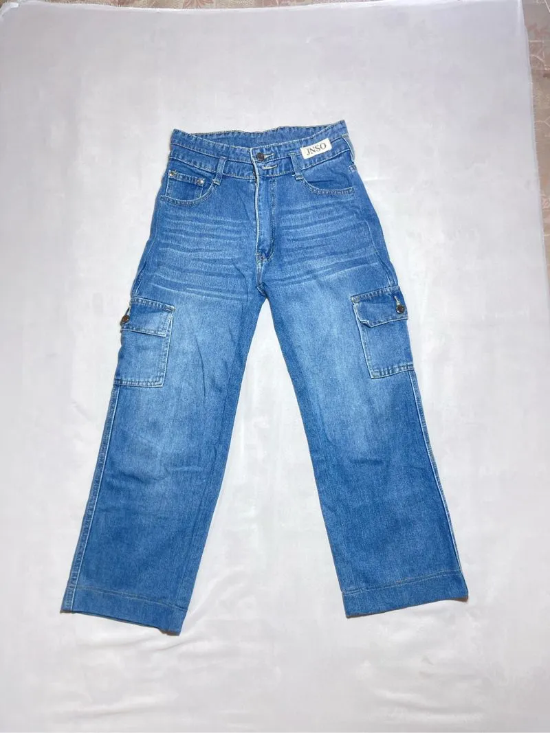 Jinisoo Baggy Loose Jeans Pria Wanita (28) photo 1