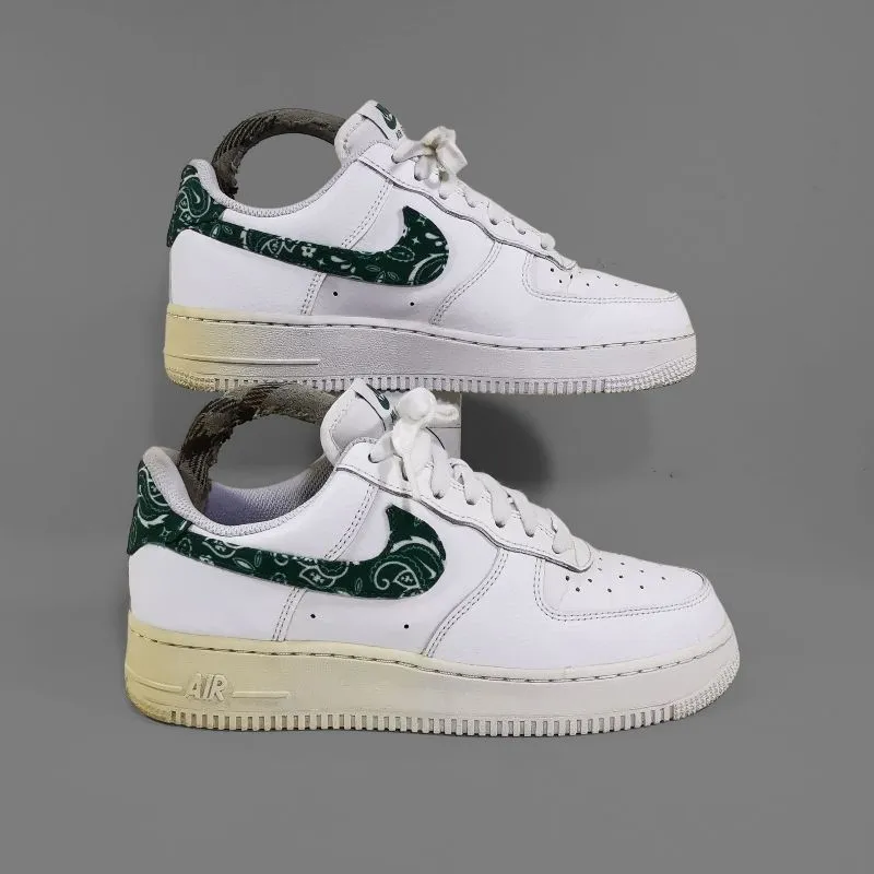 Sepatu Nike Air Force Essential Green Paisley Original