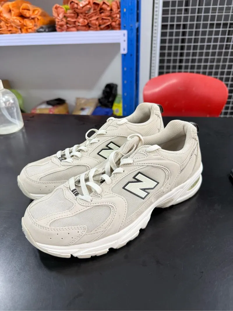 NB 530 NEW BALANCE 530 IVORY BEIGE REAL PICTURE ORI 1000%