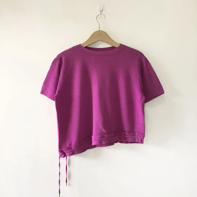 Blouse pink wanita lengan pendek Sudah photo 1