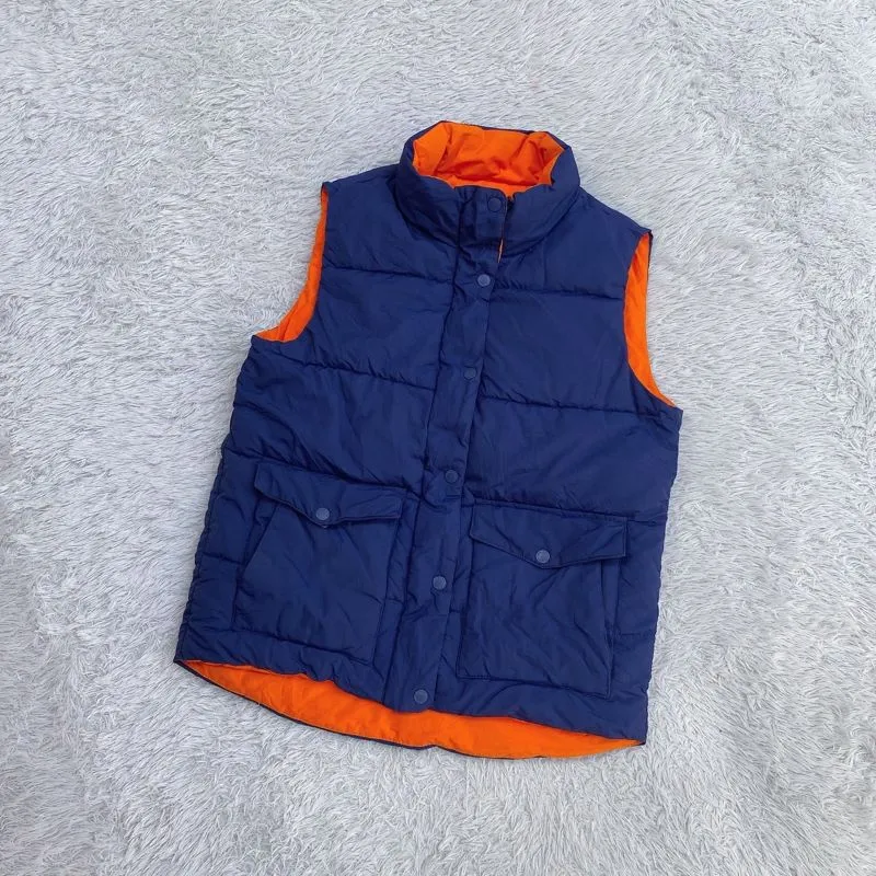 Henus Edwin Padded Vest Puffer Rompi Blue Preloved