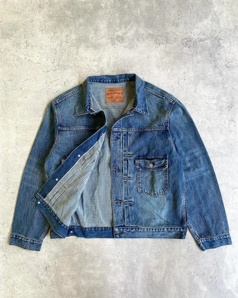 ✴︎SALE✴︎ KAJA 12oz BLUE DENIM JACKET OVY Outstanding Blue