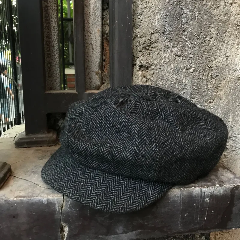 Vintage Streetwear Hat Pria black photo 1