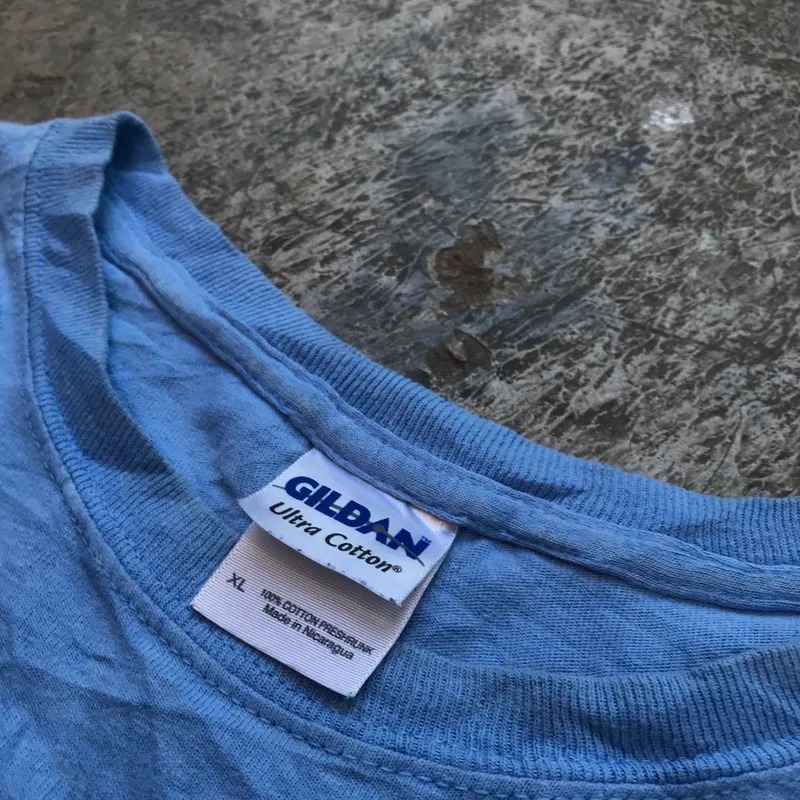 Gildan Vintage Streetwear T-shirt Pria blue photo 1