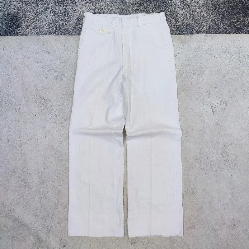 Elonvital Corduroy Pants White Color Y2K photo 1