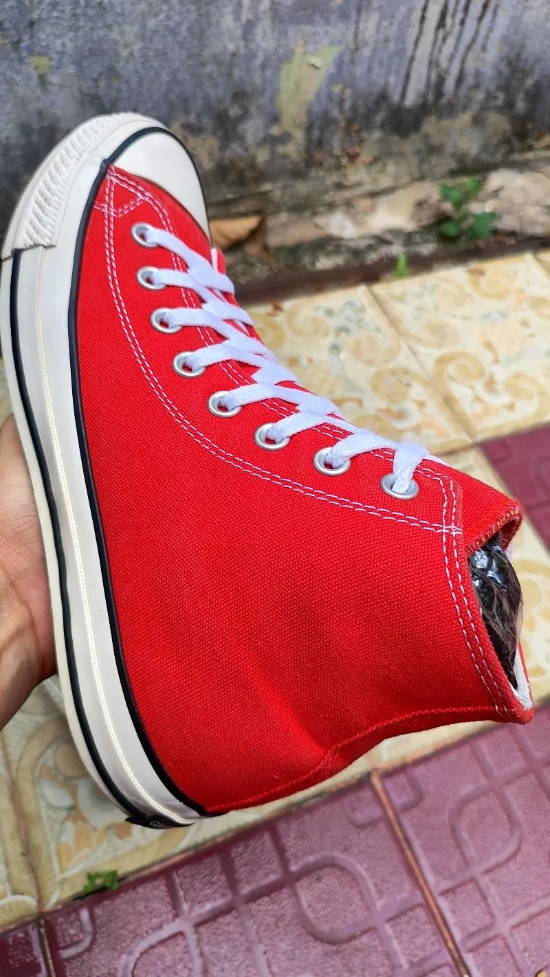 Converse CT Hi Canvas Big Logo Red CT100 Preloved Size 42 Preloved