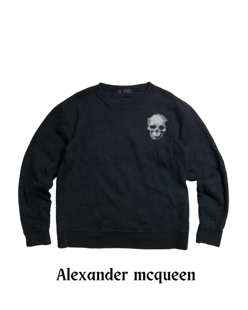 Boxy Alexander Mcqueen Embroidery Logo Skull Size M photo 1