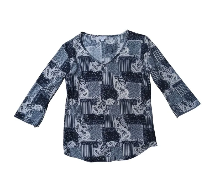 Y2k longsleeve shirt semplice paisley bandana & mini dress photo 1